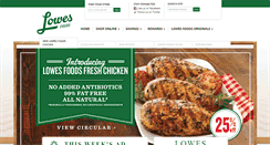 Desktop Screenshot of lowesfoods.com
